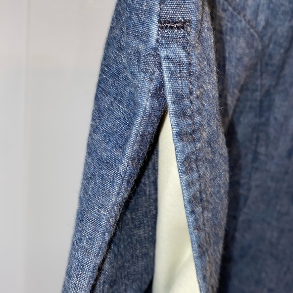 Theory vintage denim dress with pockets size 0 cotton fabric - Picture 6 of 10